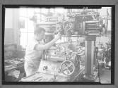 Mechanics Worker-Man at Drill Press