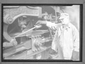 [Engineer Oiling Engine]