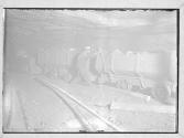 Boy braking Coal Cars, Coal Train (West Virginia coal mine)