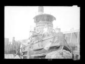 Tug- Boat Bow View with Tug Boat Workers NY