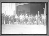 Group Of Stevedores On The Water NY- Waiting For The Big Boat