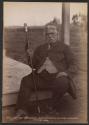The Great Ngatimaniopoto Chief Wahanui at his house, Alexandra