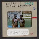 [Swazi girls bathing, Africa (travel slide)]