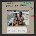 [Swazi girls bathing, Africa (travel slide)]