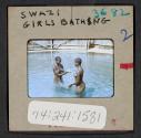 [Swazi girls bathing, Africa (travel slide)]