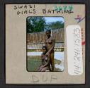 [Swazi girls bathing, Africa (travel slide)]