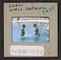 [Swazi girls bathing, Africa (travel slide)]