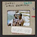 [Swazi girls bathing, Africa (travel slide)]