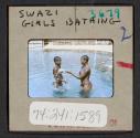 [Swazi girls bathing, Africa (travel slide)]
