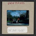 [Peggy Muray with three people (travel slide)]