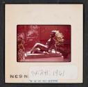 [Sculpture of reclining woman (travel slide)]