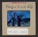[Peggy Muray and a man (travel slide)]