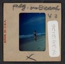 [Peggy Muray on a beach, East Hampton, New York (travel slide)]