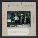 [Nickolas Muray in the Museum of Modern Art sculpture garden, New York City, New York (travel slide)]