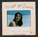 [Mimi Muray on a beach, West Hampton, New York (travel slide)]