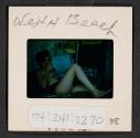 [Nicholas Christopher Muray eating, West Hampton, New York (travel slide)]