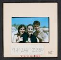 [Mimi, Peggy, and Nicholas Christopher Muray on a beach, West Hampton, New York (travel slide)]