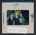 [NIcholas Christopher and Peggy Muray with a woman (travel slide)]