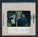 [Nicholas Christopher and Peggy Muray with a woman (travel slide)]
