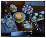 [Desserts on table (advertisement)]