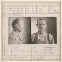 [Nevada State Police mugshot ID card of William Boyle, arrested for selling liquor to Native Americans]