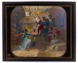 [Lucius Stebbins' engraving Reading the Emancipation Proclamation (1864), after a painting by Henry W. Herrick]