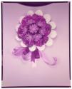 [Flower bouquet with ribbon (advertisement)]