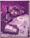 [Wine, buttered bread, and fruit (advertisement)]