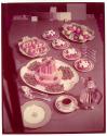 [Plates of food on table]