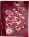 [Plates of food on table]