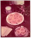 [Halved peaches]