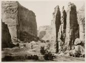 Cañon de Chelle, walls of the Grand Cañon about 1,200 feet in height. (Van Deren Coke Collection, San Francisco.)