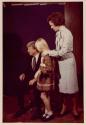 [President and Mrs. Carter and daughter Amy preparing for a Family Portrait]
