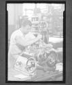 Mechanics/ Skilled Mechanic In Machine Shop Using 'depth guage'/1925
