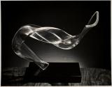Plexiglas Sculpture, "Inverted Curve"