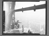 [Working on the Mooring Mast]