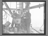 On A Cold Day The Riveters Toast Their Sandwiches On The Rivet-Forge