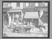 Street Scene of Pushcarts and Vendors