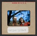 [Peggy Muray with a man (travel slide)]