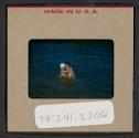 [Mimi Muray and a boy swimming (travel slide)]