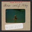 [Nicholas Christopher Muray on a beach, California (travel slide)]