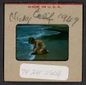 [Nicholas Christopher Muray on a beach, California (travel slide)]