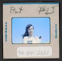 [Mimi Muray on a beach, Point Pleasant, New Jersey (travel slide)]