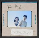 [Mimi and Nicholas Christopher Muray on a beach, Point Pleasant, New Jersey (travel slide)]