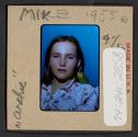 [Mimi Muray and Archie the bird (travel slide)]