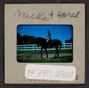 [Mimi Muray horseback riding (travel slide)]
