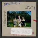 [Doris Marks and Henry Dreyfuss with Peggy Muray (travel slide)]