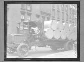 Hauling Rolls of Newsprint