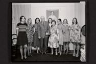 Frank and Majorie Shy with their seven granddaughters, East Greenwich, Rhode Island