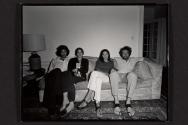 [Michael and Liz Lesy; Alan and Betty Trachtenberg on couch in Trachtenberg house, New Haven, Connecticut]